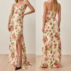 NWT Reformation Melita Maxi Dress In Jardin Size 2